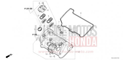 COUVERCLE DE CULASSE CRF1100A4N de 2022